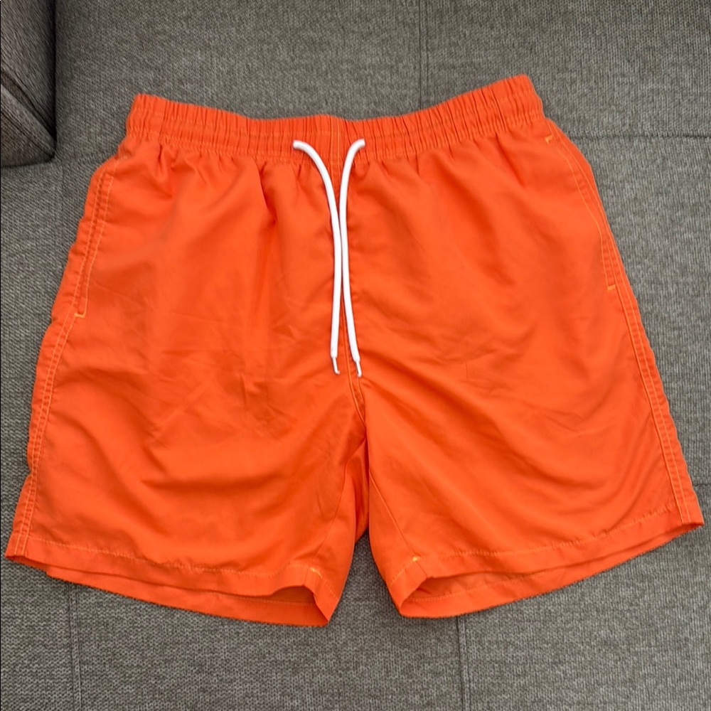 Men's Orange Swim Trunks